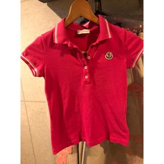 モンクレール(MONCLER)のモンクレール  キッズ  ８y ポロシャツ ピンク 6歳〜８歳位 MONCLER(Tシャツ/カットソー)