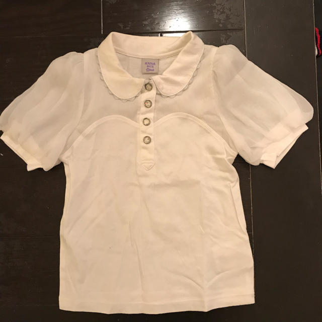 ANNA SUI mini(アナスイミニ)のアナスイミニ  半袖 ブラウス キッズ/ベビー/マタニティのキッズ服女の子用(90cm~)(Tシャツ/カットソー)の商品写真