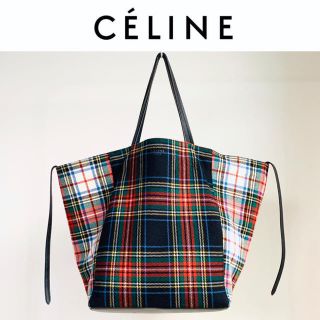 celine - レアCELINEセリーヌミディアム カバファント タータン