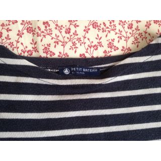 プチバトー(PETIT BATEAU)のプチバトー  ストライプ ロンT 14ans(Tシャツ(長袖/七分))