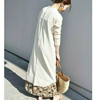 シップスフォーウィメン(SHIPS for women)の2019SS  タグ付【SHIPS】２way  テレコ スナップワンピース(ロングワンピース/マキシワンピース)