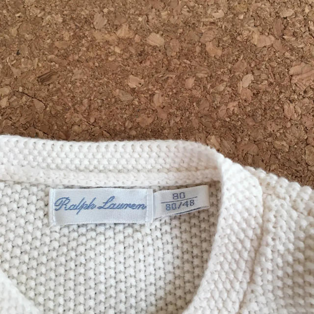 Ralph Lauren(ラルフローレン)の新品ラルフローレンの軽めのカーディガン ボレロ 80 春服 キッズ/ベビー/マタニティのベビー服(~85cm)(カーディガン/ボレロ)の商品写真