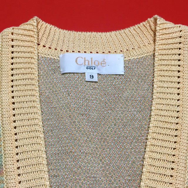 Chloe(クロエ)のChloé クロエ ベスト Chloe カーディガン ヴィンテージ 激レア レディースのトップス(ベスト/ジレ)の商品写真