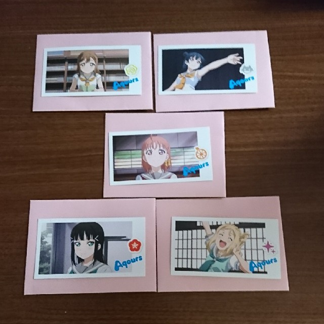 ラブライブ!サンシャイン!!非売品 チェキ風イラストカード5枚 花丸善子千歌など | フリマアプリ ラクマ