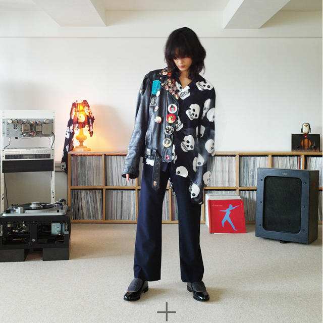 SUNSEA(サンシー)のSUNSEA Keef's GIGOLO shirt black メンズのトップス(シャツ)の商品写真