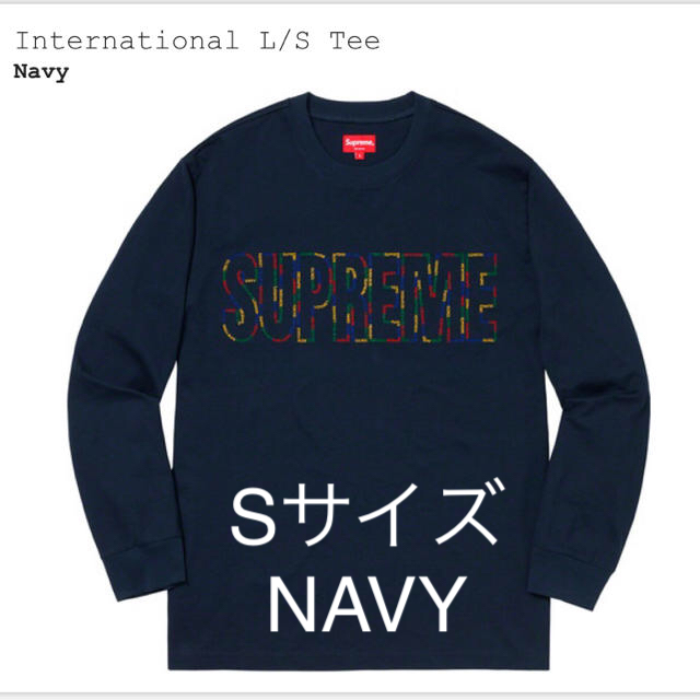 supreme2019SS International L/S Tee  白