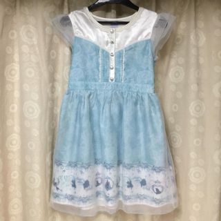 アクシーズファム(axes femme)のaxes femme kids Disney マーメイド柄ワンピース 140㎝(ワンピース)