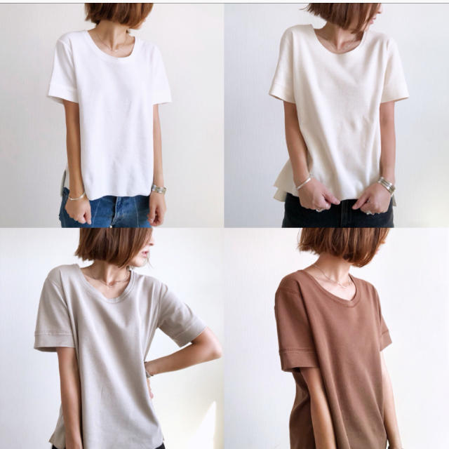 TODAYFUL(トゥデイフル)のmayumiさん コラボ studious バスクTシャツ レディースのトップス(Tシャツ(半袖/袖なし))の商品写真