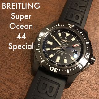 ブライトリング(BREITLING)のブライトリング スーパーオーシャン 44 スペシャル 黒 ブラック(腕時計(アナログ))