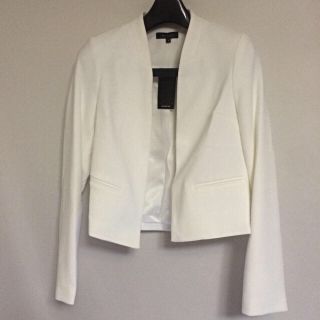 エイソス(asos)のasos White ジャケット再値下げ(ノーカラージャケット)