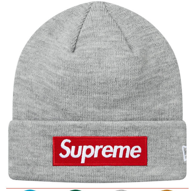 Supreme(シュプリーム)のNew Era® Box Logo Beanie  グレー メンズの帽子(ニット帽/ビーニー)の商品写真