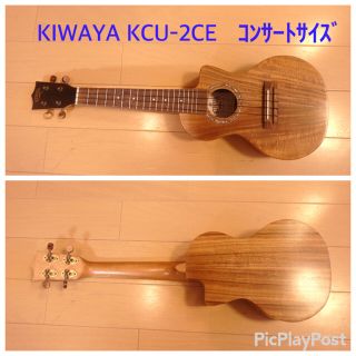 ピックアップ搭載 KIWAYA KCU-2CE コンサートウクレレ ソフトケース