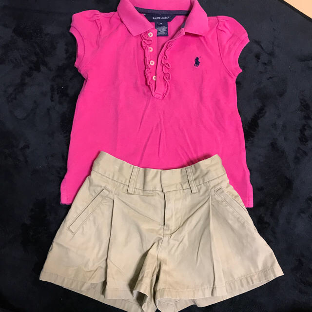 Ralph Lauren(ラルフローレン)の専用2点ラルフローレン ガールズポロシャツ4 キッズ/ベビー/マタニティのキッズ服女の子用(90cm~)(Tシャツ/カットソー)の商品写真