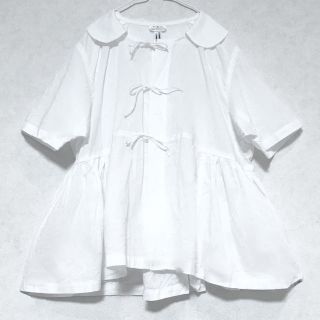 コムデギャルソン(COMME des GARCONS)のコムデギャルソン コムデギャルソン 15ss 丸襟とリボン ブラウス(シャツ/ブラウス(半袖/袖なし))