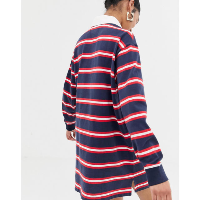 TOMMY HILFIGER(トミーヒルフィガー)の【Tommy Jeans】 ラガーシャツ ワンピース レディースのワンピース(ミニワンピース)の商品写真