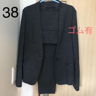 ユナイテッドアローズグリーンレーベルリラクシング(UNITED ARROWS green label relaxing)のパンツスーツ38 ウエストゴム レディース(スーツ)