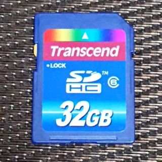 トランセンド(Transcend)のSDHCカード  32GB class6 トランセンド 中古品(PC周辺機器)