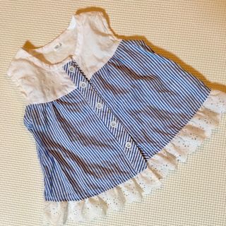 ニシマツヤ(西松屋)の☆美品☆ノースリーブトップス 80(シャツ/カットソー)