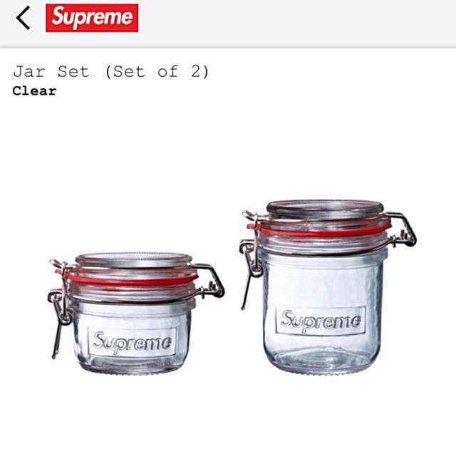 SUPREME シュプリーム  メイソンジャー　Jar Set  瓶　容器