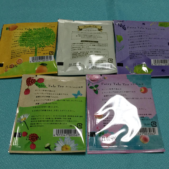 Fairy Tale Tea フェアリーテールティー 5種セット 食品/飲料/酒の飲料(茶)の商品写真