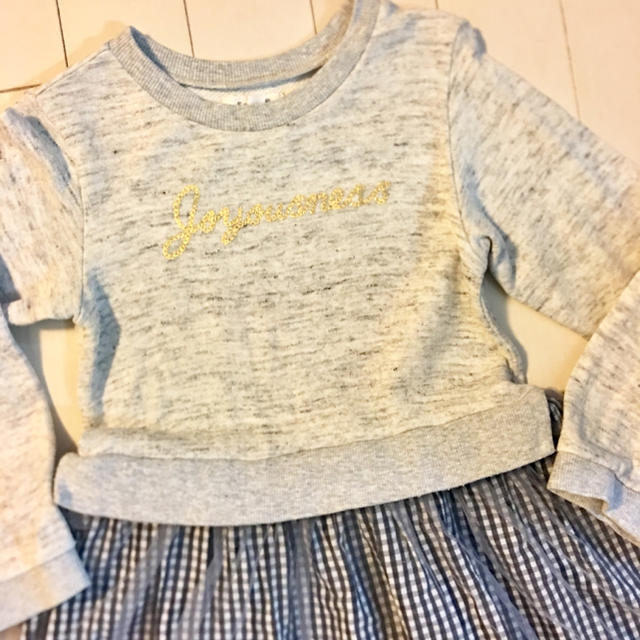 Seraph(セラフ)のSeraph ワンピース 110cm セラフ グレー キッズ/ベビー/マタニティのキッズ服女の子用(90cm~)(ワンピース)の商品写真