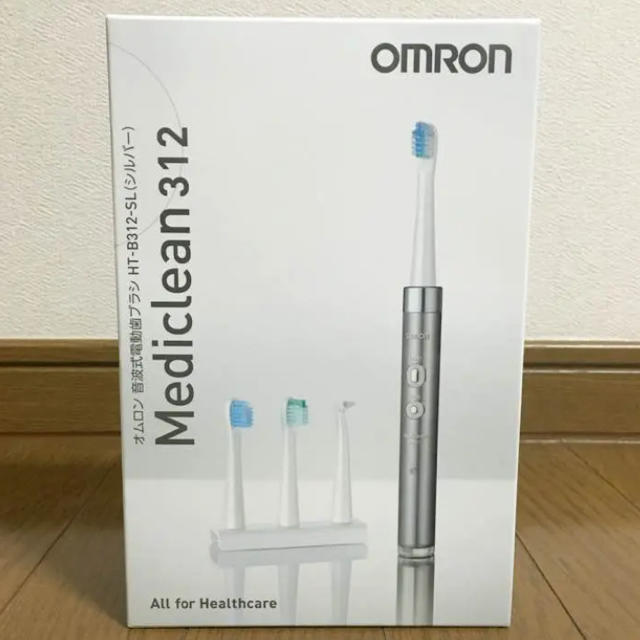 OMRON(オムロン)のオムロン 音波式電動歯ブラシ HT-B312-SL スマホ/家電/カメラの美容/健康(電動歯ブラシ)の商品写真