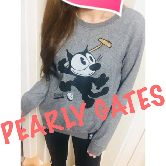 PEARLY GATES(パーリーゲイツ)のPEARLY GATES♡限定コラボ♡Felix♡霜降りトレーナー♡ スポーツ/アウトドアのゴルフ(ウエア)の商品写真