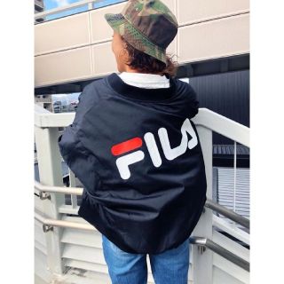 ロデオクラウンズワイドボウル(RODEO CROWNS WIDE BOWL)の新品ブラックMサイズ FILA×PEAC ナイロンビッグブルゾン(ブルゾン)