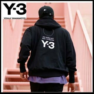 ワイスリー(Y-3)の新品・国内完売商品 Y-3 STACKED LOGO HOODIE ブラック(パーカー)