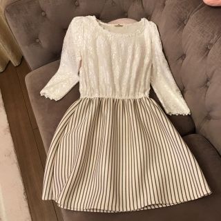 ロジータ(ROJITA)の【美品】couture ROJITA ロジータ ワンピース レース ホワイト(ひざ丈ワンピース)