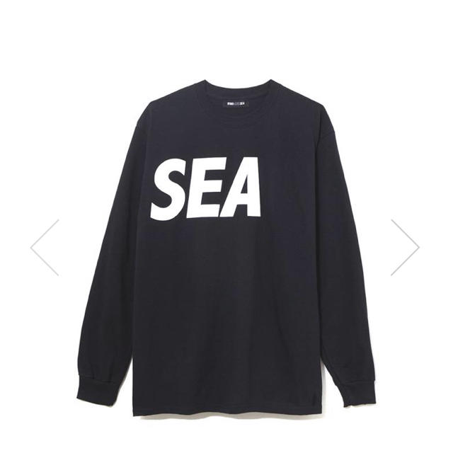 Ron Herman(ロンハーマン)のWIND AND SEA  LONG SLEEVE CUT  BLACK メンズのトップス(Tシャツ/カットソー(七分/長袖))の商品写真