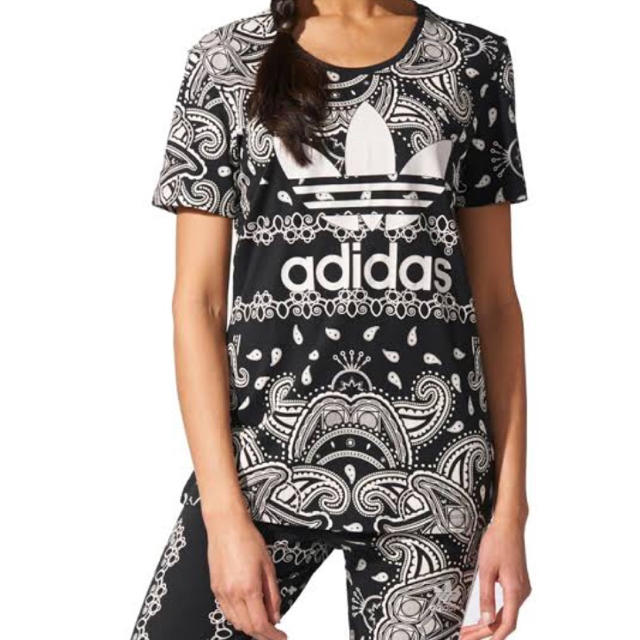 adidas(アディダス)のペイズリー柄T レディースのトップス(Tシャツ(半袖/袖なし))の商品写真