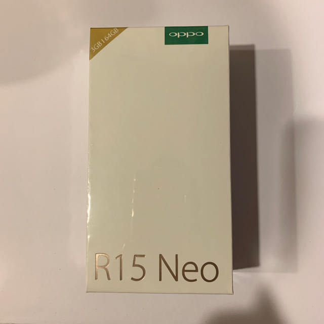 ANDROID(アンドロイド)のOPPO R15 Neo 3GB 新品未開封 一括購入品 ① スマホ/家電/カメラのスマートフォン/携帯電話(スマートフォン本体)の商品写真