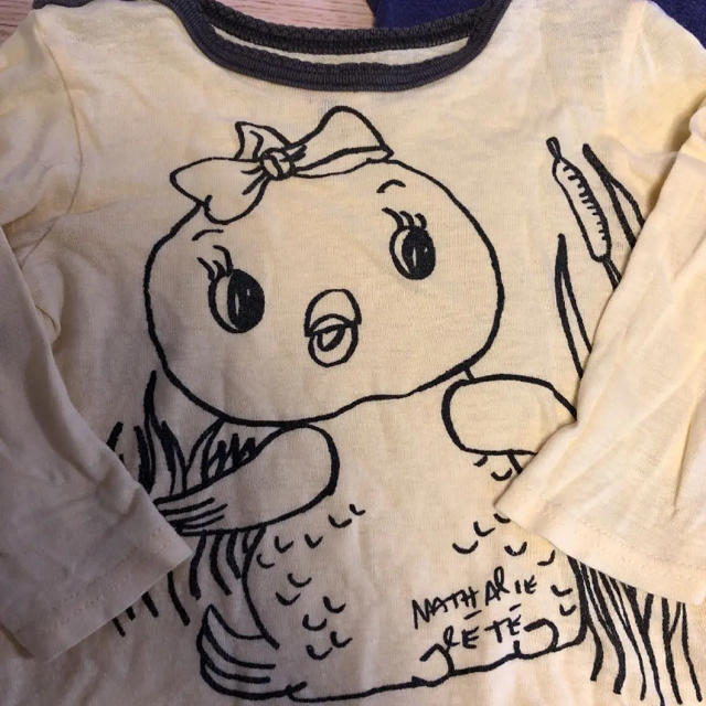 muchacha(ムチャチャ)のむちゃちゃねね 長袖tシャツ  90 キッズ/ベビー/マタニティのキッズ服女の子用(90cm~)(Tシャツ/カットソー)の商品写真