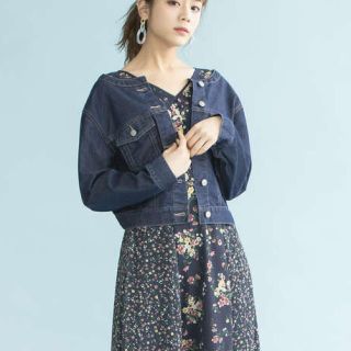 新品 JILLSTUART レースアップデニムジャケット