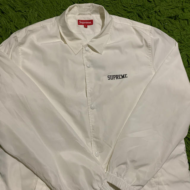 Supreme - 15AW シュプリーム 前田敏夫 コーチジャケット白 XLの Supreme - 15AW シュプリーム 前田敏夫 コーチジャケット白 XLの