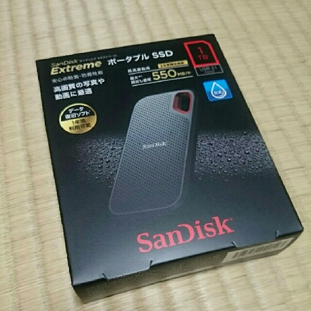 SanDisk Extreme ポータブルSSD 1TB