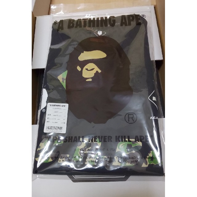 エイプ BAPE x F.C.R.B. 938 Tシャツ 黒  新品未使用