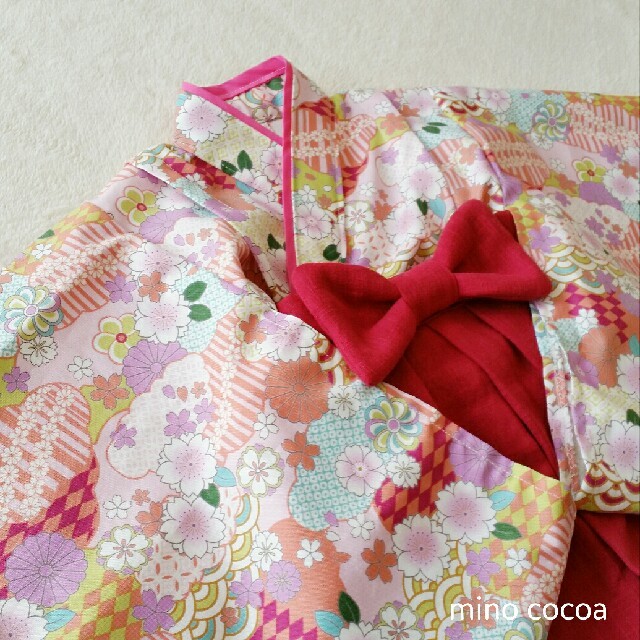 namiさま専用 handmade baby HAKAMA 90cm キッズ/ベビー/マタニティのベビー服(~85cm)(和服/着物)の商品写真