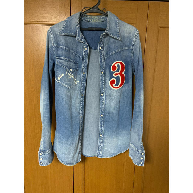 1piu1uguale3(ウノピゥウノウグァーレトレ)の1PIU1UGUALE3 No.3 western denim shirt メンズのジャケット/アウター(Gジャン/デニムジャケット)の商品写真