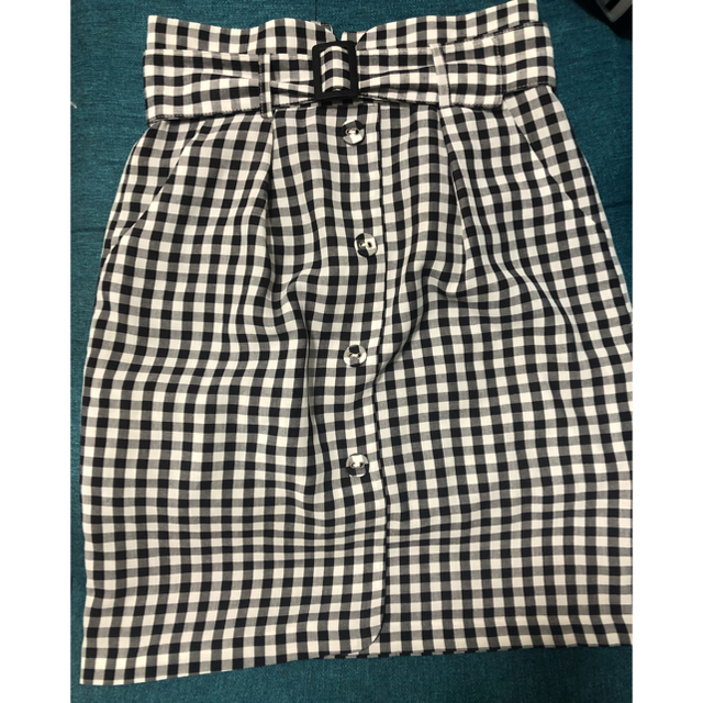 MISCH MASCH(ミッシュマッシュ)のギンガムチェックタイトスカート レディースのスカート(ひざ丈スカート)の商品写真