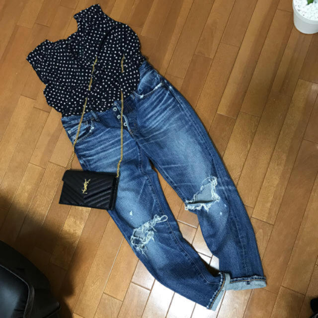 moussy クラッシュ デニム