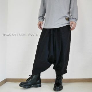 コットン back サルエルパンツ バルーンパンツ 新品未使用(サルエルパンツ)