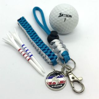 キャロウェイゴルフ(Callaway Golf)のゴルフ ティホルダー グローブホルダー ターコイズ＆ホワイトグレー(その他)