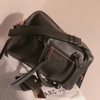 マークジェイコブス(MARC JACOBS)の未使用品●Mark jacobs ボストンバッグ バック ブラック 黒 本皮(ボストンバッグ)