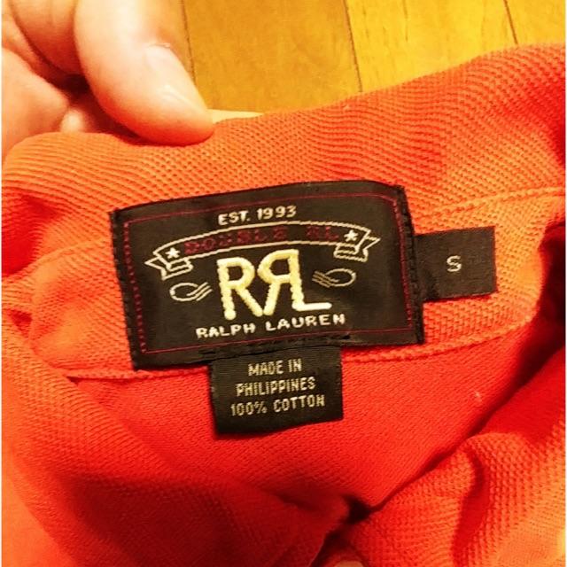 RRL(ダブルアールエル)のRRL ダブルアールエル 加工ポロシャツ 赤 S メンズのトップス(ポロシャツ)の商品写真