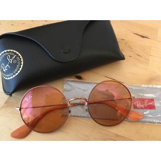 レイバン(Ray-Ban)の美品 Ray Ban ピンクオレンジ サングラス(サングラス/メガネ)