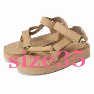 ドゥーズィエムクラス(DEUXIEME CLASSE)のドゥーズィエムクラス SUICOKE SUEDE SANDAL ベージュ 35(サンダル)