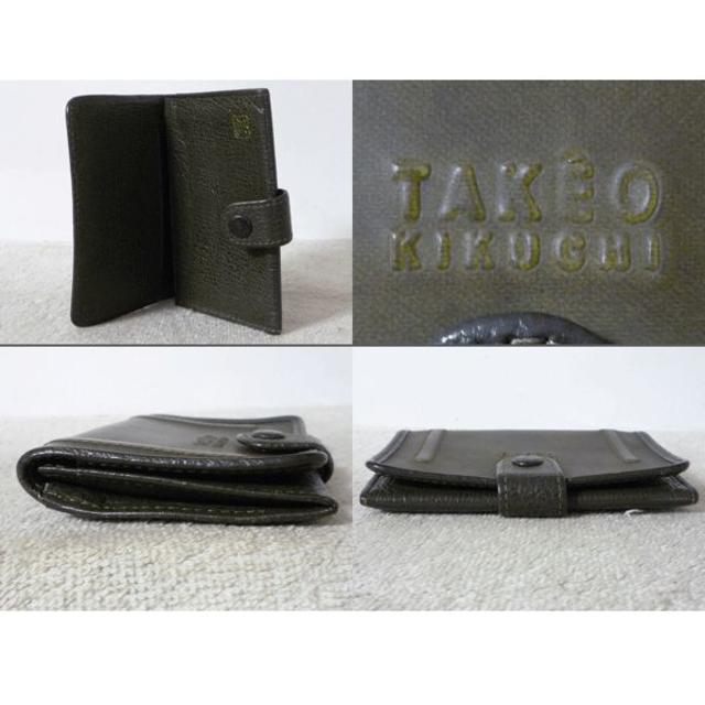 TAKEO KIKUCHI(タケオキクチ)のタケオキクチ　TAKEOKIKUCH　カーキ　定期入れ　名刺入れ　カードケース メンズのファッション小物(名刺入れ/定期入れ)の商品写真