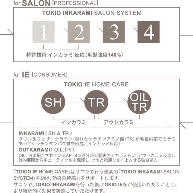 TOKIO(トキオ)のTOKIOインカラミプラチナムシャンプートリートメントセット コスメ/美容のヘアケア/スタイリング(ヘアケア)の商品写真